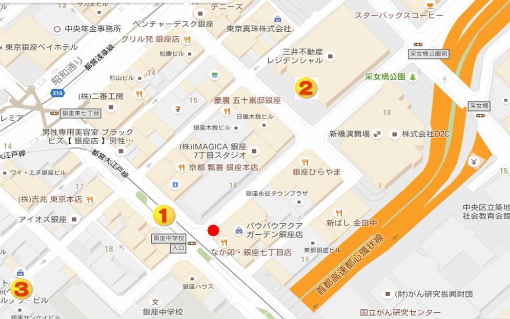 銀座7丁目の駐車場